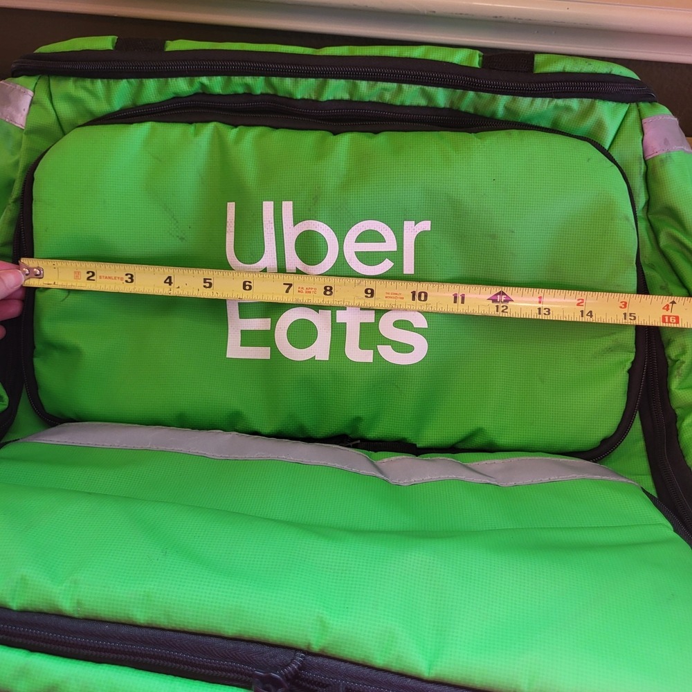 Uber Eats XL Insulated Food Delivery Backpack Bag w/ Cover Large Thermal Bag - Picture 15 of 16